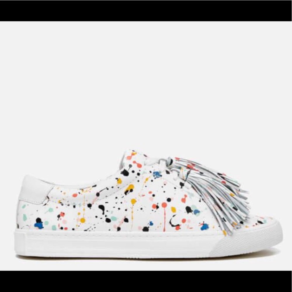 Splatter painted Loeffler Randall Logan Sneaker